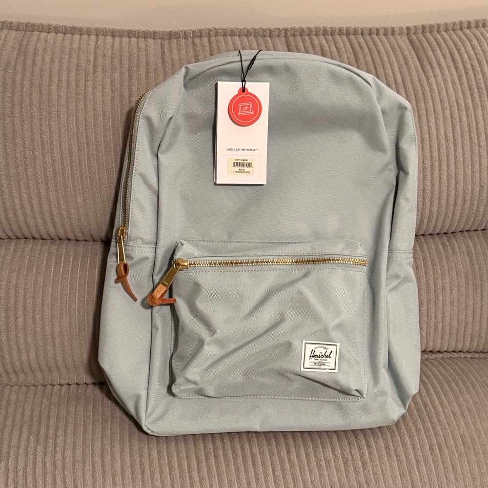 NWT/BRAND NEW - Light Blue Herschel Supply Co. Settlement Backpack in "Slate"